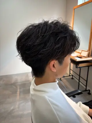 パーマ メンズ 保立/フェザーパーマ /メンズカット千葉のヘアスタイル