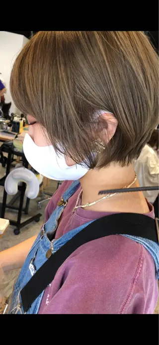 ショート カラー 骨格診断🍃ショート /ショートボブ✨岡元のヘアスタイル