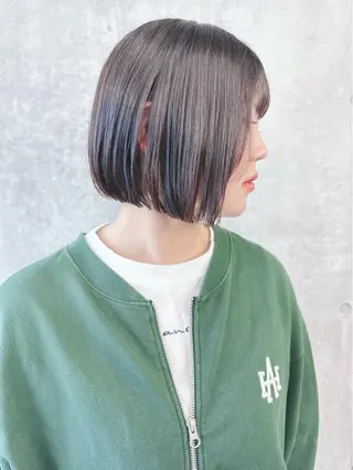 ショート ボブ/ゆるふわ ボブパーマ/とういのヘアスタイル