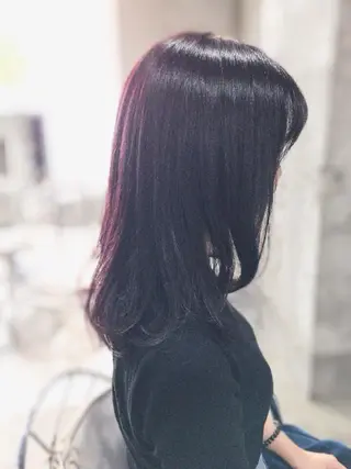 セミロング カラー hair deep /田口貴也のヘアスタイル