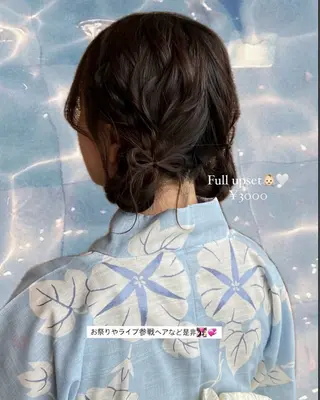 ヘアアレンジ アレンジ/ブラウン カラー HARU🕯のヘアスタイル