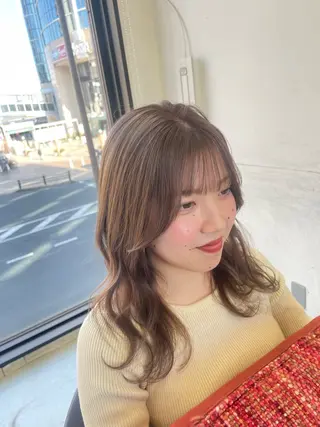 セミロング カラー ✨似合わせ特化美容師 WILL上村 拳吾のヘアスタイル