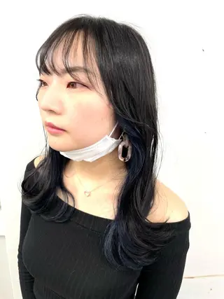 セミロング カラー 色気レイヤー& ショートはお任せ🌟のヘアスタイル