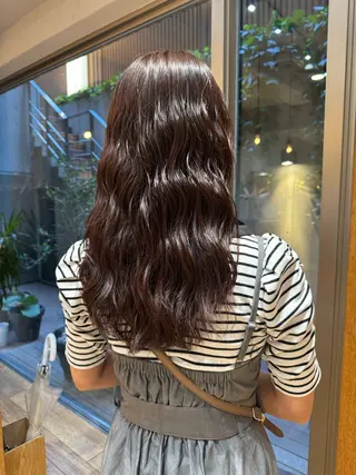 セミロング 大人可愛い♡コテ巻き パーマ🌼杉田 萌恵のヘアスタイル
