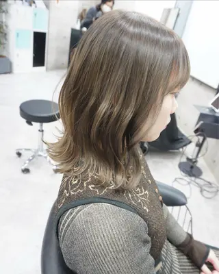 ミディアム hair teria ryu 大塚のヘアスタイル