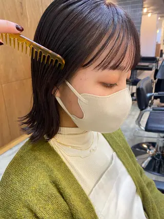 ミディアム カラー 砂原 ひよりのヘアスタイル
