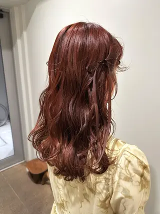 ロング カラー ヘアアレンジ hibiki/セット /透明感カラーのヘアスタイル