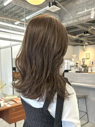 ミディアム カラー Elme 蔵前所属・顔周りカット/透明感 カラー/rioのヘアスタイル