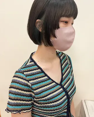 ショート カラー ハイトーン/ショート 村上淳乃🐥のヘアスタイル