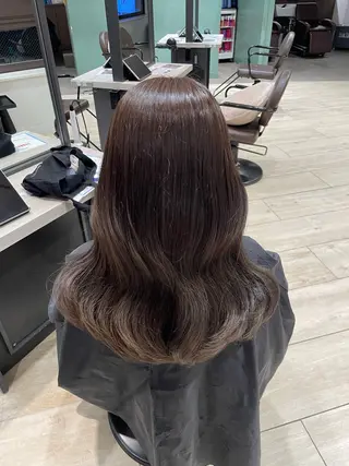 ロング ヘアアレンジ すみれ✨レイヤー 🫧透明感カラーのヘアスタイル