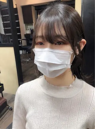 ミディアム ヘアアレンジ 🤍清楚系 韓国レイヤー🤍拓朗のヘアスタイル