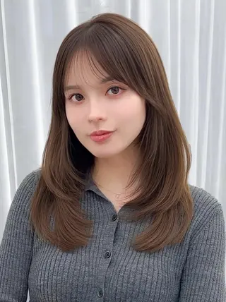 ミディアム カラー ヘアアレンジ 顔周り&ミディアム 特化/池袋/kokiのヘアスタイル