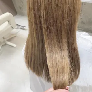 ロング カラー 坂本 沙也加のヘアスタイル