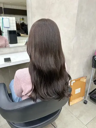 ロング カラー ヘアアレンジ Ryo横浜韓国ヘア/ 曲がる縮毛矯正特化のヘアスタイル