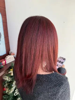 ミディアム カラー 大塚 しおりのヘアスタイル