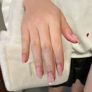 ネイル By moonネイル 🌷ワンホン/韓国風のネイルデザイン