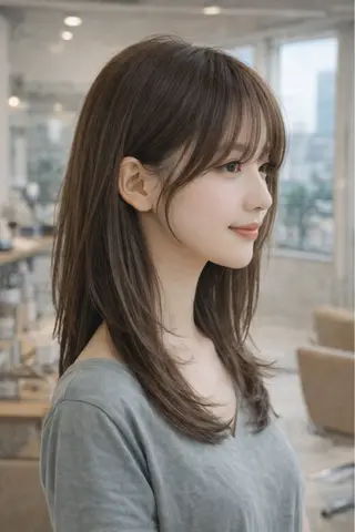 セミロング カラー chic channel伊藤のヘアスタイル