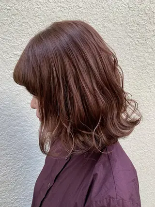 ミディアム カラー Sachiko ❤︎‬Pressのヘアスタイル
