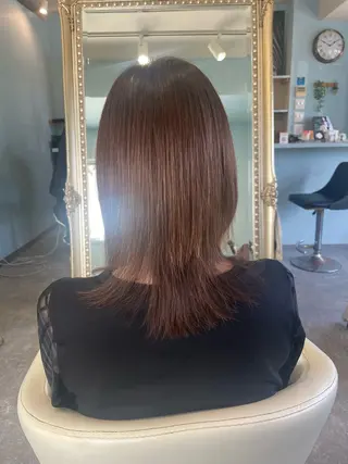 セミロング Lucia 植田泰介のヘアスタイル