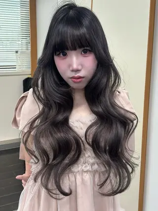 ロング カラー ヘアアレンジ 艶カラー¦モテヘア¦ まなみ🎀💞のヘアスタイル