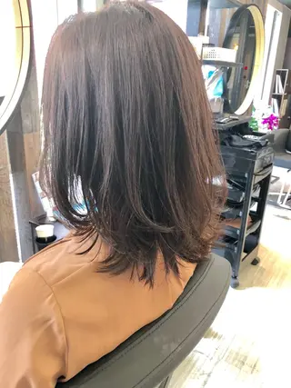 ミディアム カラー 似合わせレイヤー 🇰🇷荒木洋文のヘアスタイル