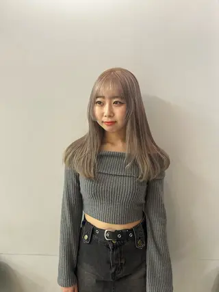 カラー ベージュカラー/栄 透明感カラー/さあらのヘアスタイル