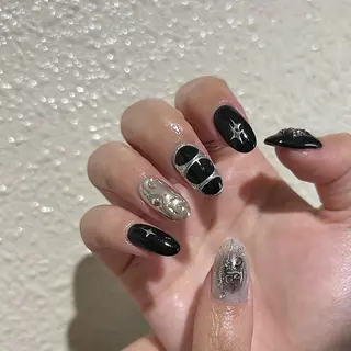 ネイル パラあり！フィルイン 美フォルムのネイルデザイン