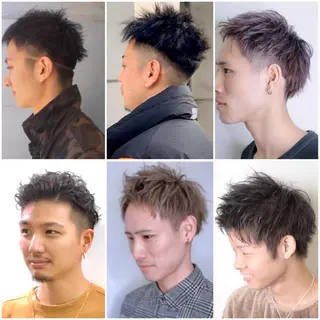 カラー パーマ メンズ 宮永 智香のヘアスタイル