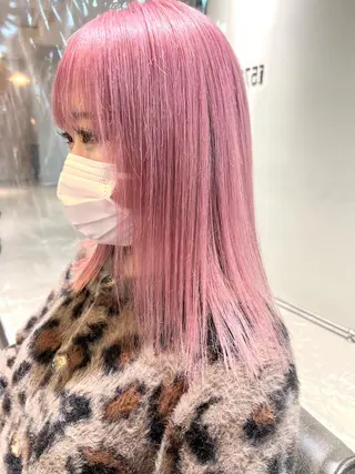 ミディアム カラー ヘアアレンジ 🌈インナーカラー ‘ショウマ’🌈のヘアスタイル