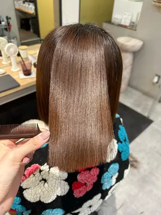 ショート パーマ hub hair レイヤー/透明感のヘアスタイル