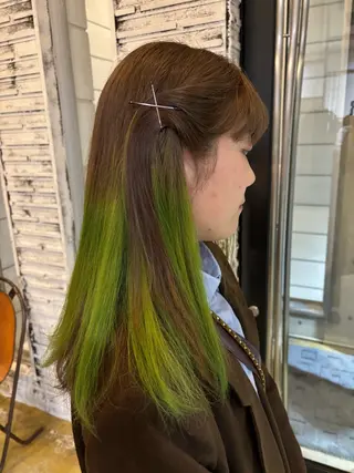 カラー YUI/アイブロウ/ 透明感カラー✨のヘアスタイル
