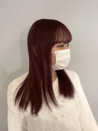 カラー ミルクティーベージュ ブリーチ🖤サヤカのヘアスタイル