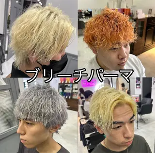 ショート カラー パーマ ヘアアレンジ メンズ 🔥メンズパーマ 特化 渡辺一翔のヘアスタイル