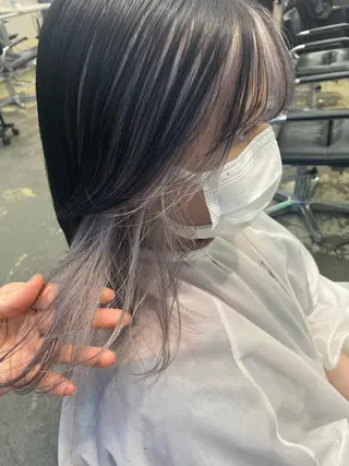 セミロング カラー 💗💗韓国レイヤー yu-ki💗💗のヘアスタイル
