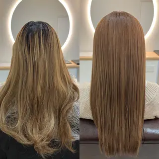 ロング カラー ヘアアレンジ キッズ 横浜関内髪質改善 re:Magoのヘアスタイル