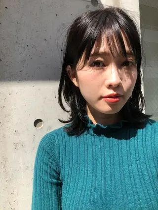 ミディアム カラー 似合わせレイヤー 🇰🇷荒木洋文のヘアスタイル