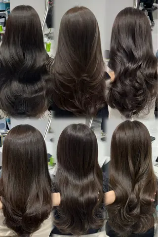 ロング カラー 𝑹𝒊𝒉𝒐🎀 名駅/大人韓国ヘアのヘアスタイル
