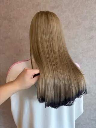 ロング カラー バレイヤージュ特化｜ Takuのヘアスタイル