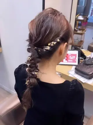 ロング ヘアアレンジ yui 🎀 Men's 特化のヘアスタイル