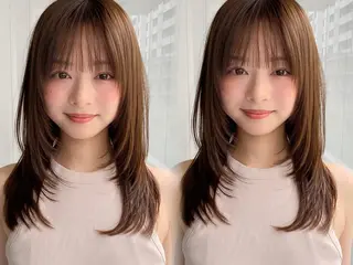 セミロング カラー レイヤー×髪質改善✨ 渋谷/佐藤侑哉のヘアスタイル