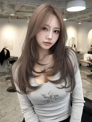 セミロング 🌈村松滉太髪質改善 レイヤーカット🌈のヘアスタイル