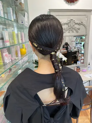 ヘアアレンジ 渋谷 とまとのヘアスタイル