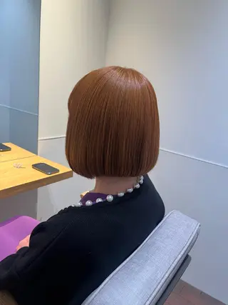 ミディアム マンツーマン 縮毛矯正/マユコのヘアスタイル