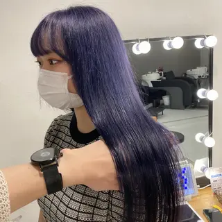 セミロング カラー ダブルカラー特化💍 tiam💍韓国ヘアのヘアスタイル