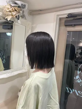 ミディアム カラー ミルクティーベージュ /三村克彦のヘアスタイル