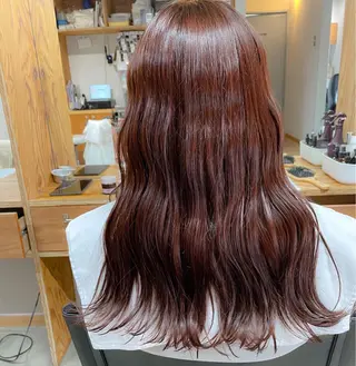 ロング カラー パーマ ヘアアレンジ 暖色ボブ 🍊rikakoのヘアスタイル