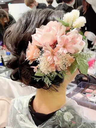 セミロング ヘアアレンジ ✨カラー支持No.1 🧸ワキ カナコ🧸のヘアスタイル