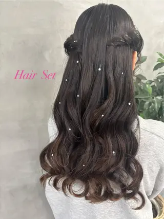ヘアアレンジ ✨透明感艶カラー ✨💍Yuri💍のヘアスタイル