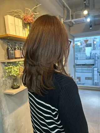 セミロング カラー 心斎橋ヘアカラー 海外ﾚｲﾔｰ/マリナのヘアスタイル