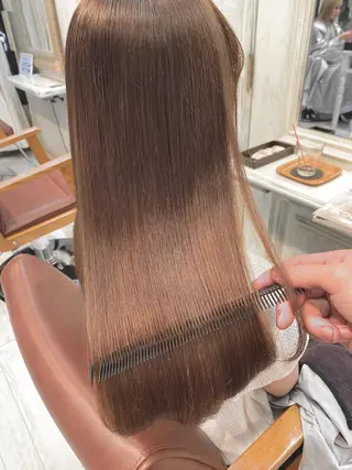 セミロング カラー ブリーチ koheiのヘアスタイル